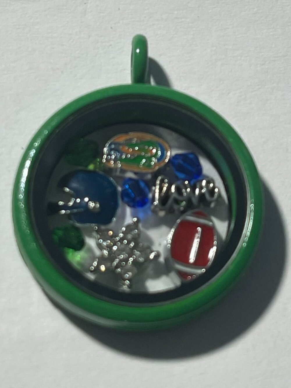 Florida Gators NCAA Memory Charm Locket w/ 22 IN chain NEW